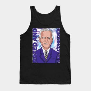 Biden dazed and very confused Tie dye Tank Top